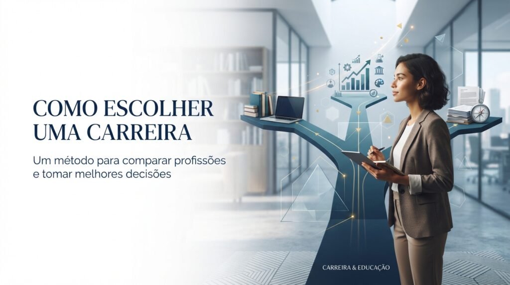 Imagem ilustrativa sobre como escolher uma carreira