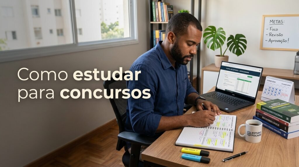 Como estudar para concursos: plano semanal para iniciantes 2 Imagem ilustrativa sobre como estudar para concursos