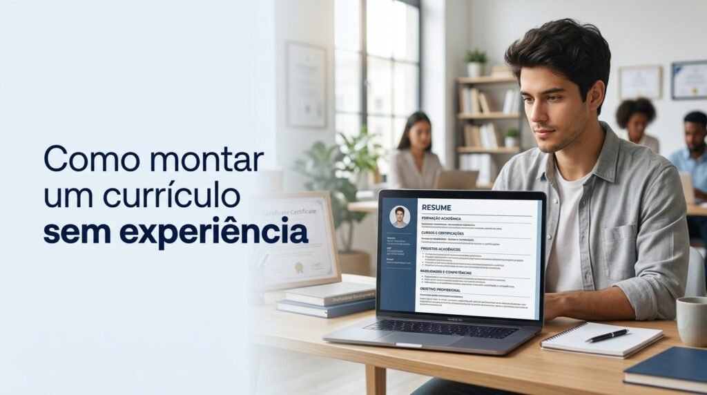 Imagem ilustrativa sobre como montar um currículo sem experiência